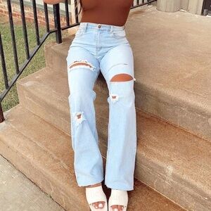 Ripped women’s denim